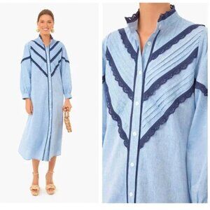 Pomander Place | Jolene Chambray Midi Dress Size S